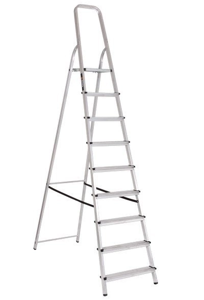 Стремянка Вихрь СА 1х9 9ст. алюминий 1,87/2,67/3,9м 6,9кг