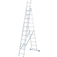 Лестница РемоКолор 3х11ст. алюминий 3,16/5,39/7,59м 16,1кг