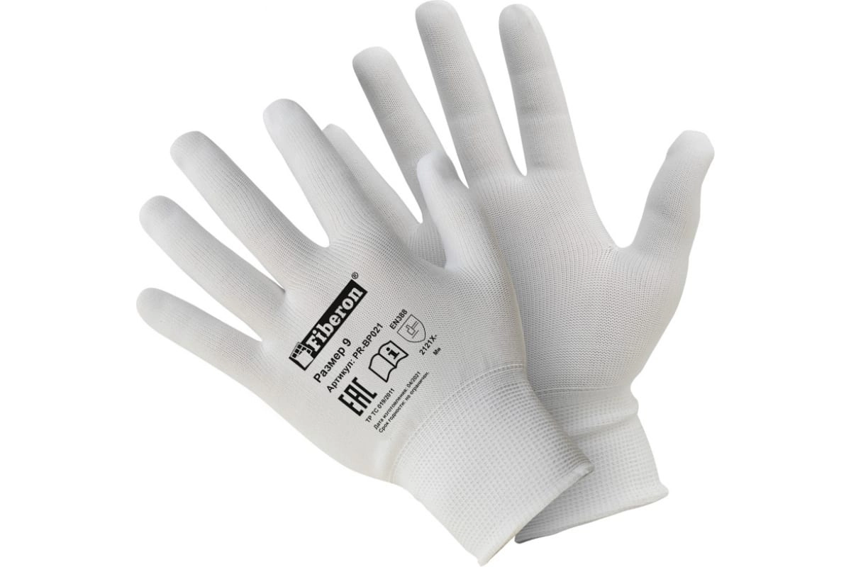 Перчатки Fiberon PR-BP021 д/сборочных работ п/э белые