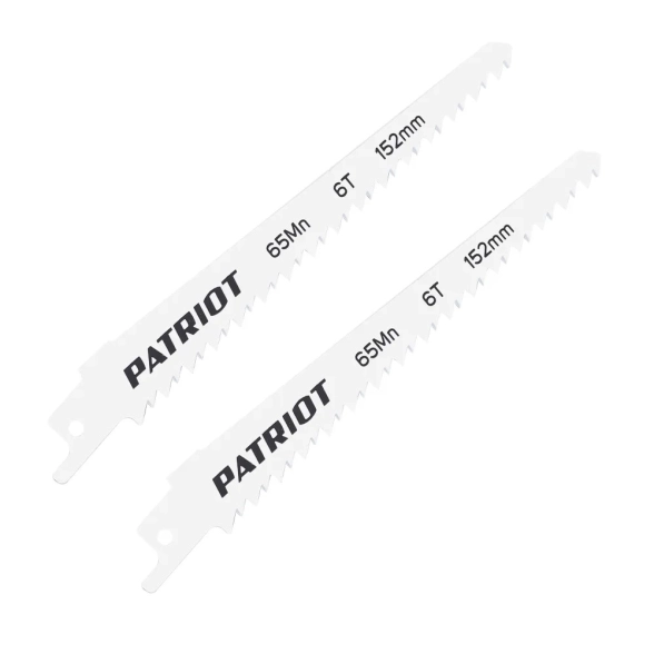 Полотна для сабельных пил Patriot 152х19х6Т (2шт) дерево