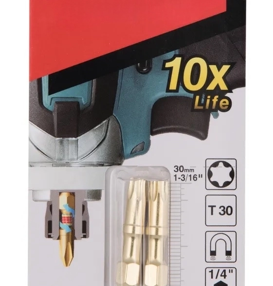 Бита Makita Impact Gold Shorton T30 30мм E-form 2шт