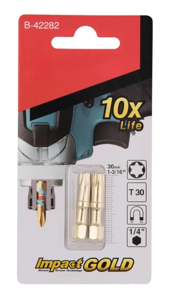 Бита Makita Impact Gold Shorton T30 30мм E-form 2шт