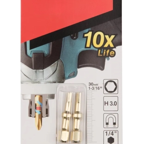 Бита Makita HEX3.0 50мм E-form 3шт
