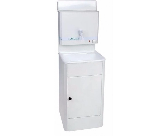 Умывальник Весна мини ЭВН пласт.мойка 42*37 V-бак 17л белый