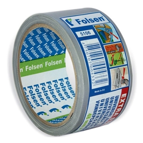 Лента Folsen 48ммх10м ткан.влагоуст.серая