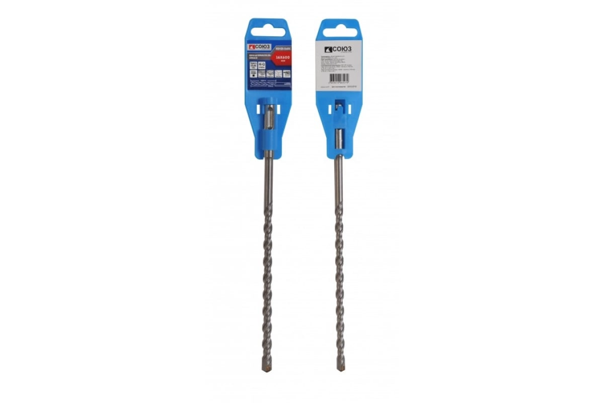 Бур по бетону Союз 9019-SDS-16x600C SDS+ 16X600мм