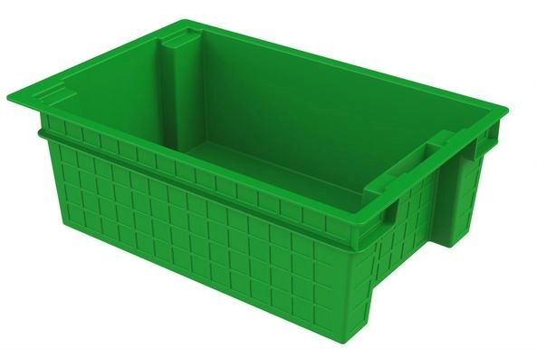 Ящик сплошной 60x40x20см зеленый