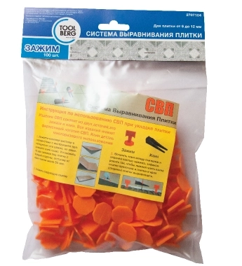 Система Вырав плитки 100шт 2707104