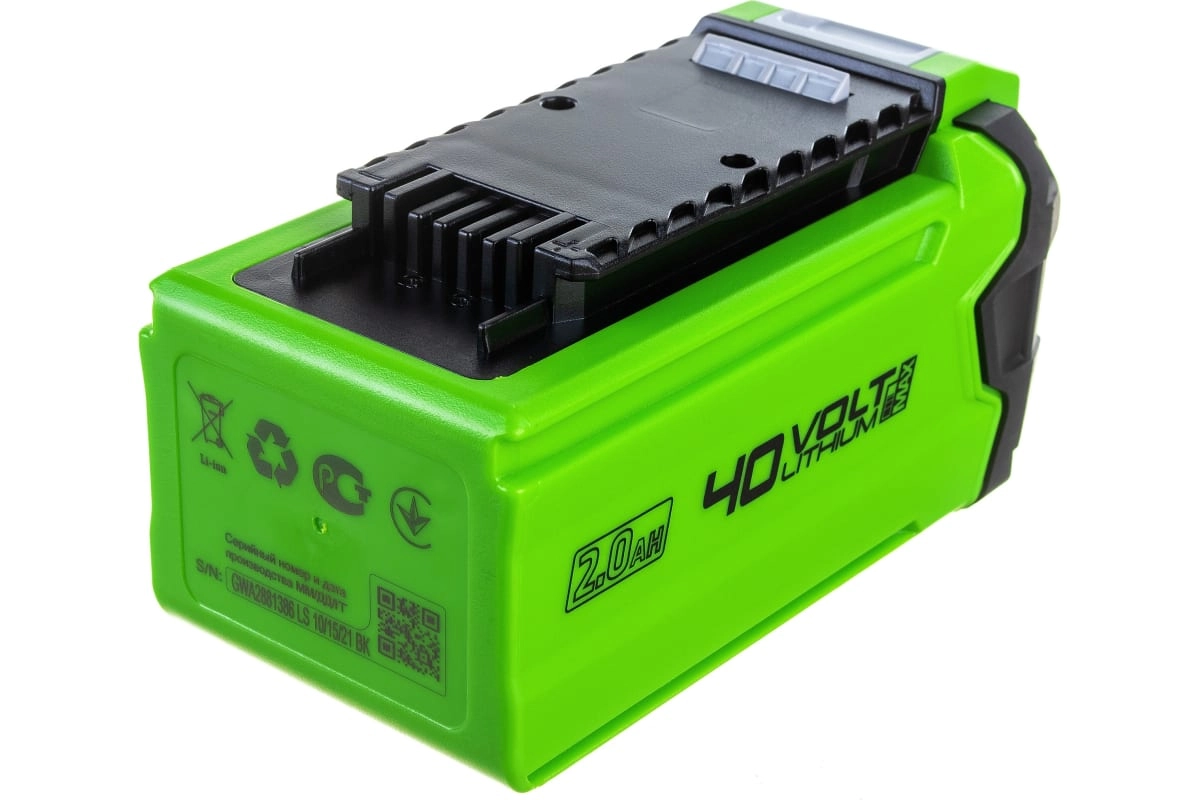 Аккумулятор GreenWorks G40B2 40В 2Ач-image-1