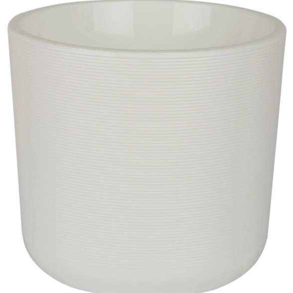 Горшок д/цветов Лион фраппе-белый с вкладкой 4,2л ЛИ19-90