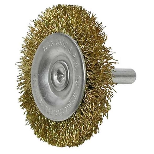 Кордщетка для УШМ Toolberg 100мм дисковая латунированная мягкая