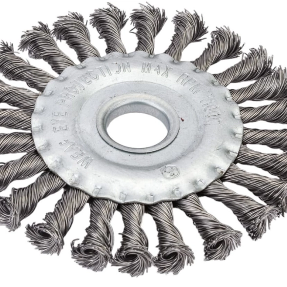 Кордщетка для УШМ Toolberg 125мм дисковая витая жёсткая