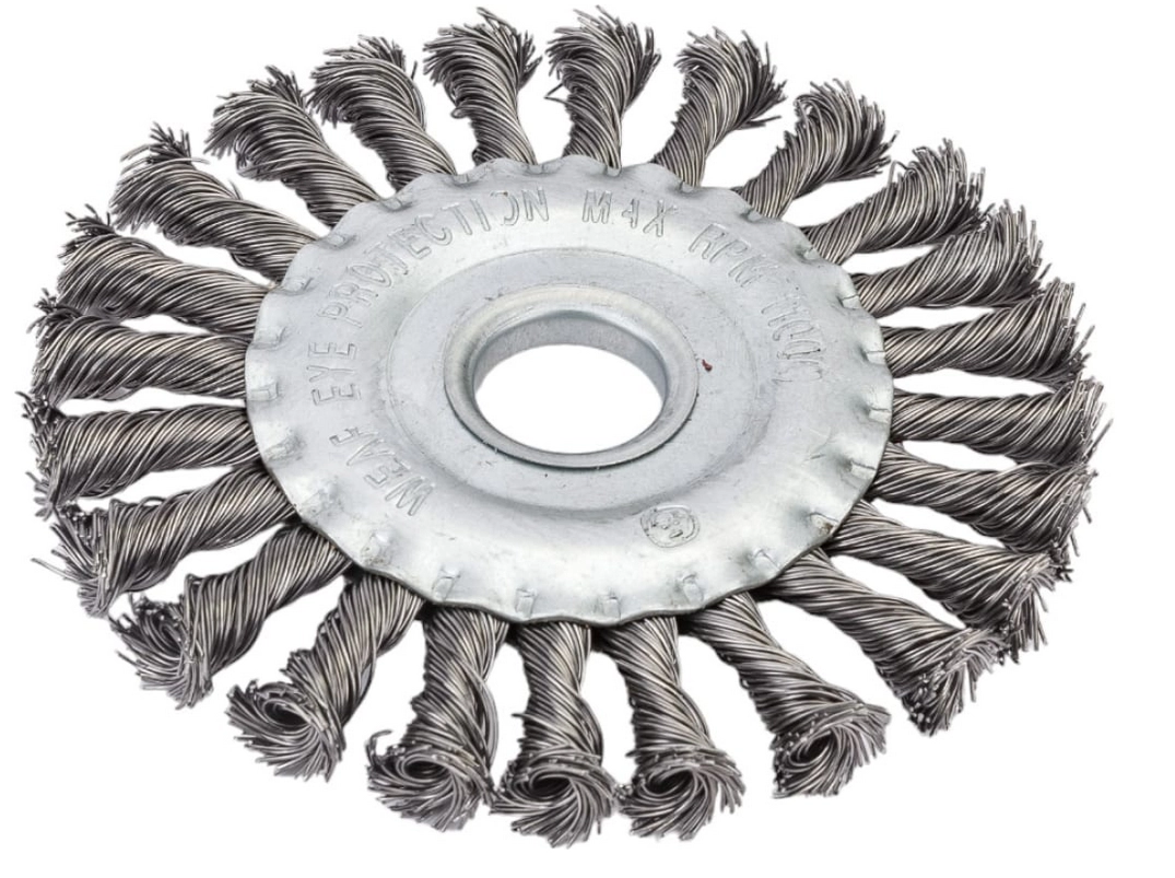 Кордщетка для УШМ Toolberg 125мм дисковая витая жёсткая