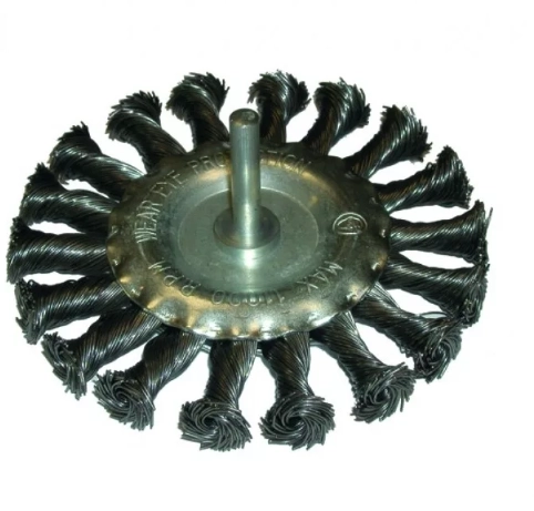 Кордщетка для дрели РемоКолор 75мм дисковая витая жёсткая-image-1