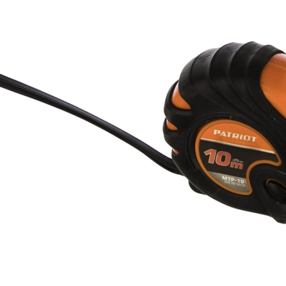 Рулетка Patriot MTP-10 10м обрезиненная ударопрочный корпус