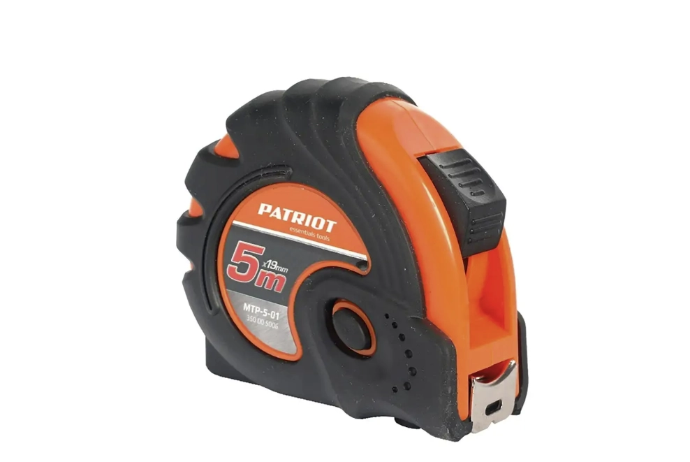 Рулетка Patriot MTP-5-01 5м обрезиненная ударопрочный корпус