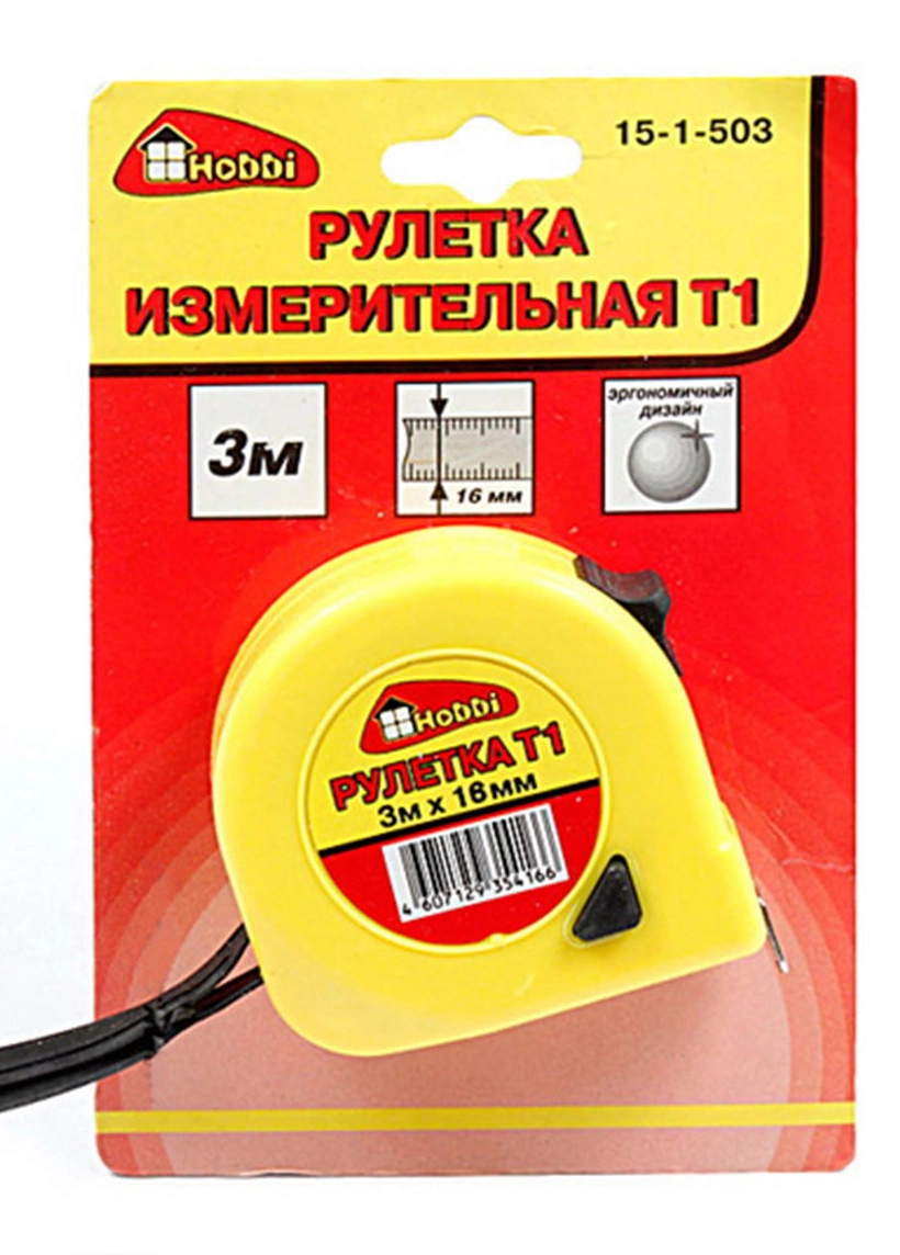 Рулетка РемоКолор T1 3м/16мм 15-1-503