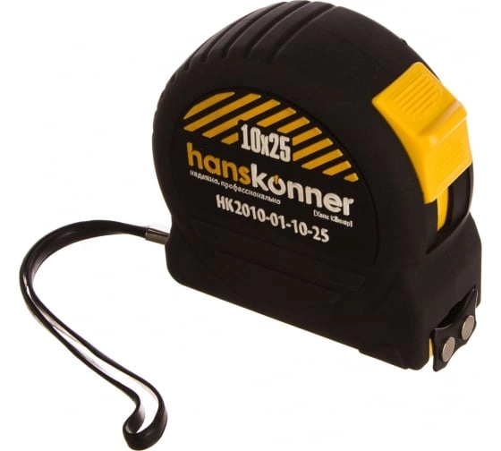Рулетка Hanskonner HK2010-01-10-25 противоударный корпус 10x25