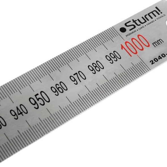 Линейка Sturm! 2040-01-1000 1000мм металлическая