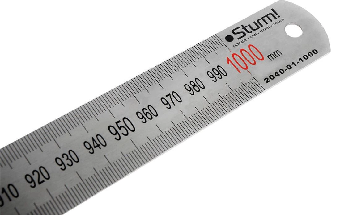 Линейка Sturm! 2040-01-1000 1000мм металлическая