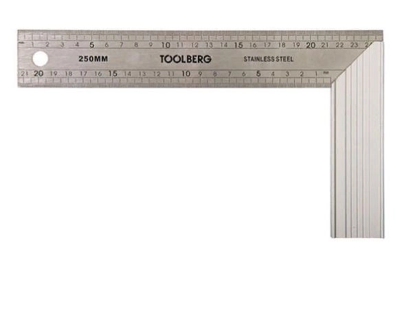 Угольник PQtools 250мм нерж.сталь 2507125