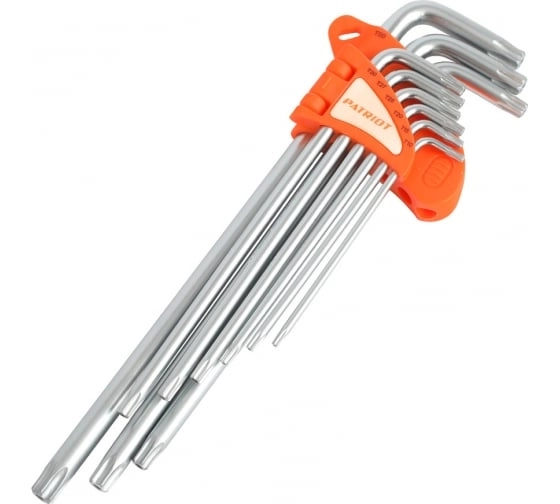 Набор ключей Patriot SKT-9EL Torx T10-T50 CRV 9шт.