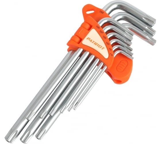 Набор ключей Patriot SKT-9L Torx T10-T50 CRV 9шт.