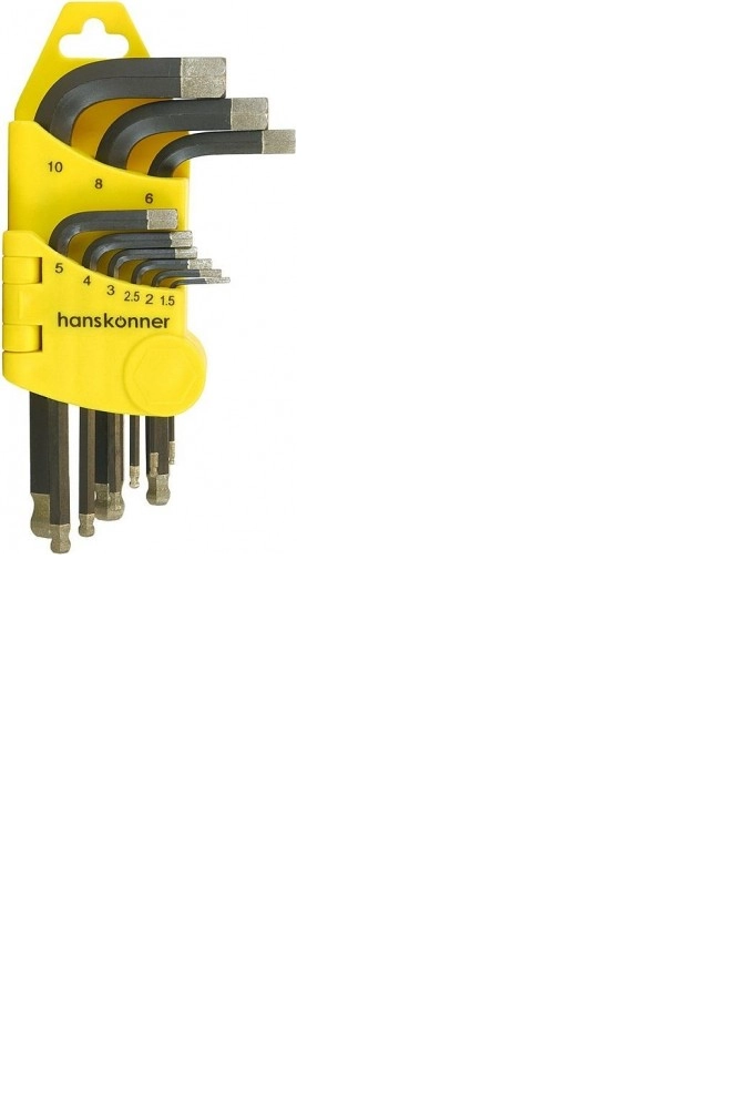 Набор шестиграннных ключей Hanskonner HK1045-04-9-S 1,5-10мм 9шт.