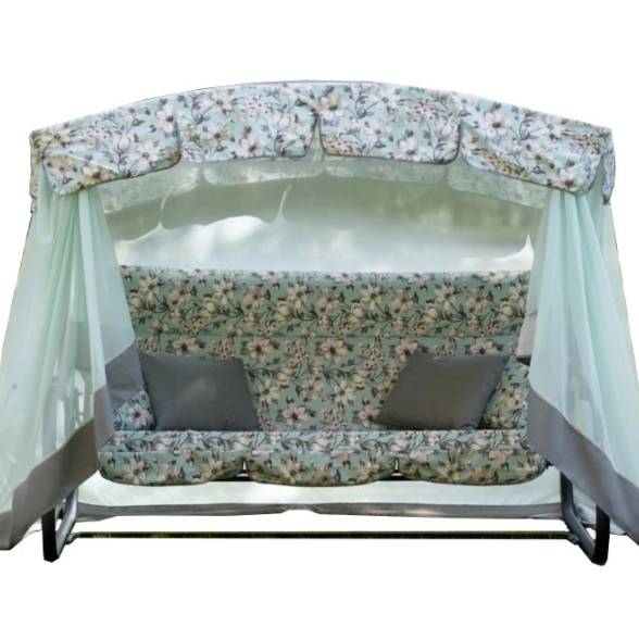 Качели садовые Турин Премиум FLOWER с1202