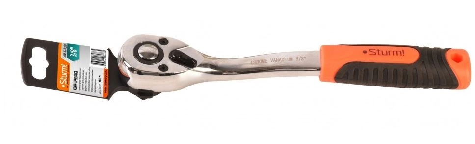 Ключ-трещотка Sturm! 1045-17-R3/8 3/8" 72зуба