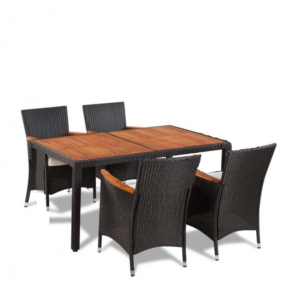 Комплект плетеной мебели AFM-460 150x90 Brown (4+1)