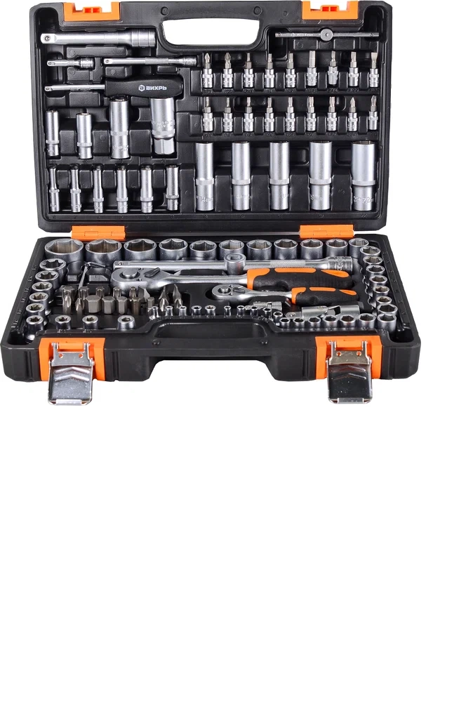 Набор инструмента Вихрь CrV 1/2"-1/4" 108пр. (в кейсе)