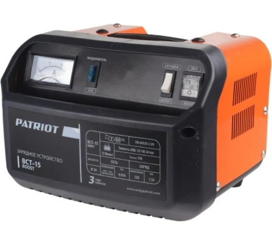 Устройство зарядное предпусковое Patriot BCT-15 Boost 12А 12В 140Ач
