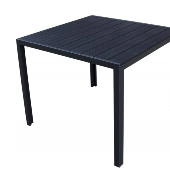 Стол квадратный 90х90см (каркас черный,столешница поливуд)
