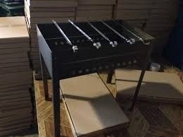 Мангал 400*250*140*0,5 +5 шампуров в коробке Н.Новгород