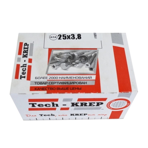 Саморез 3.8х25 ШСГД 200шт кор.Tech-Krep