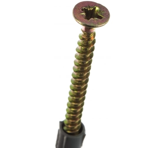 Дюбель с шурупом 6х40 потай. борт 10шт.