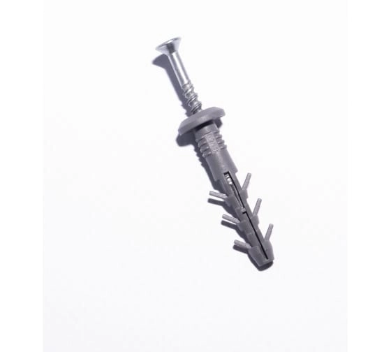 Дюбель с шурупом 6х40 цилиндр. борт 100шт.