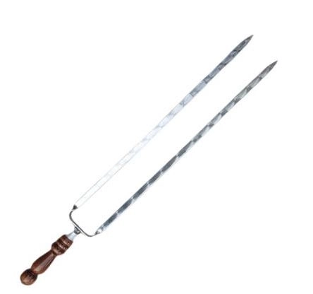 Шампур ГУРМАН с деревянной ручкой 600х10х3мм