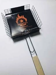 Решетка для барбекю ЛИДЕР ГЛУБОКАЯ 410х335 L-715мм БОЛ.