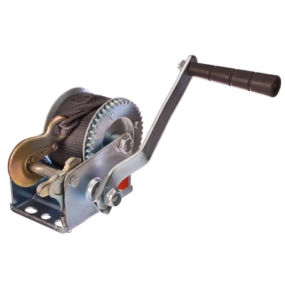 Лебедка Ермак ручная барабанная 450кг ремень 8,5м