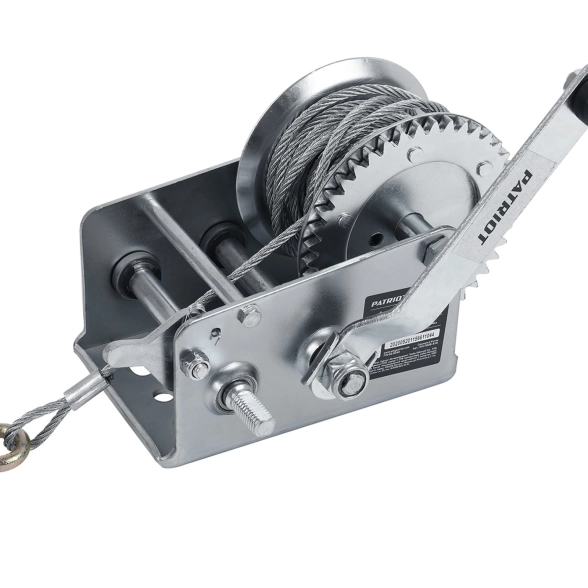 Лебедка Patriot WH 1100B ручная барабанная 1100кг трос 8м