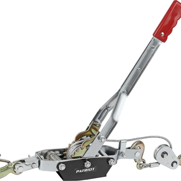 Лебедка Patriot WH 4000R ручная рычажная 4000кг трос 3м