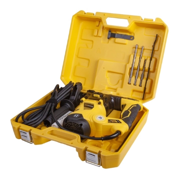 Перфоратор Hanskonner HRH1532RE 1500Вт 5,0Дж SDS+ (в кейсе) вертикальный-image-2