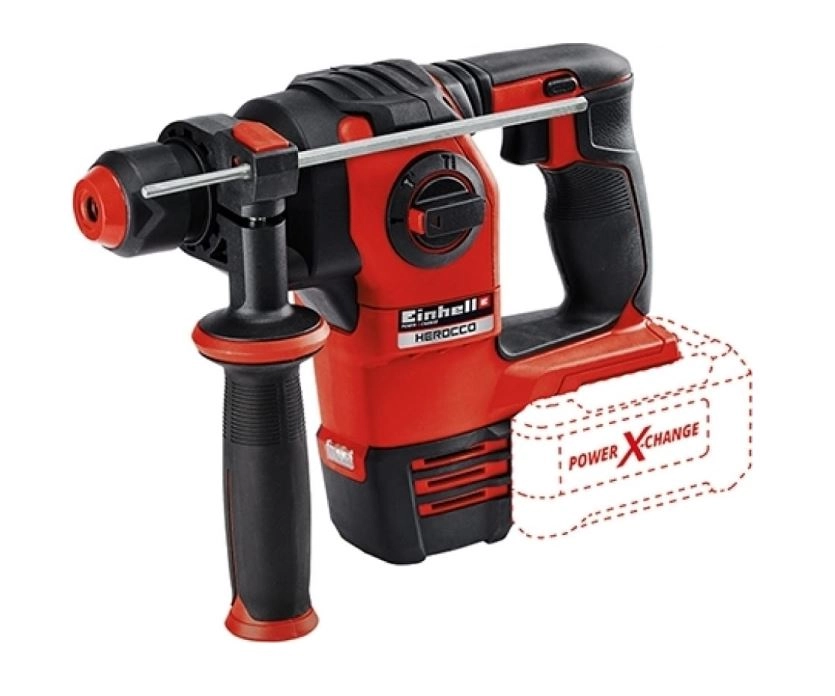Перфоратор акк. Einhell PXC HEROCCO 18В 2,2Дж 4Ач SDS+ 1акк. (в кейсе)