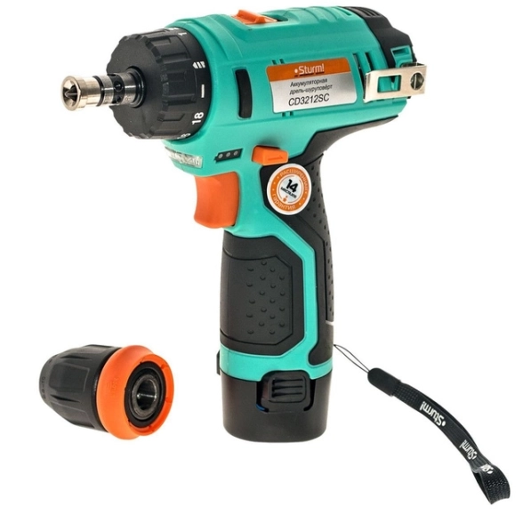 Дрель акк. Sturm! CD3212SC 12В Li 2,0Ач 26Нм 10мм 2акк.кейс