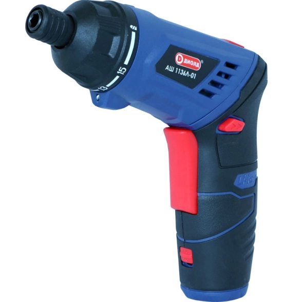 Отвертка аккумуляторная Диолд АШ-1136Л 3,6В Li 1,3Ач 5Нм 6мм