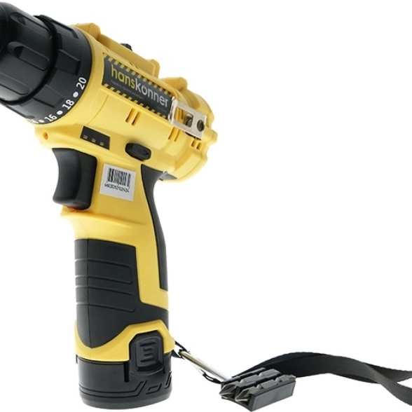 Дрель акк. бесщёт. Hanskonner HCD1230R 12В 2Ач 30Нм 2акк. кейс