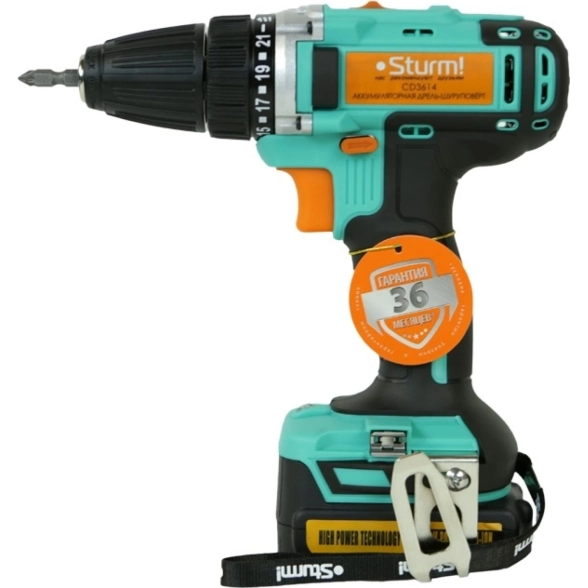 Дрель акк. Sturm! CD3614 14В Li 2,0Ач 28Нм 10мм 2акк. кейс