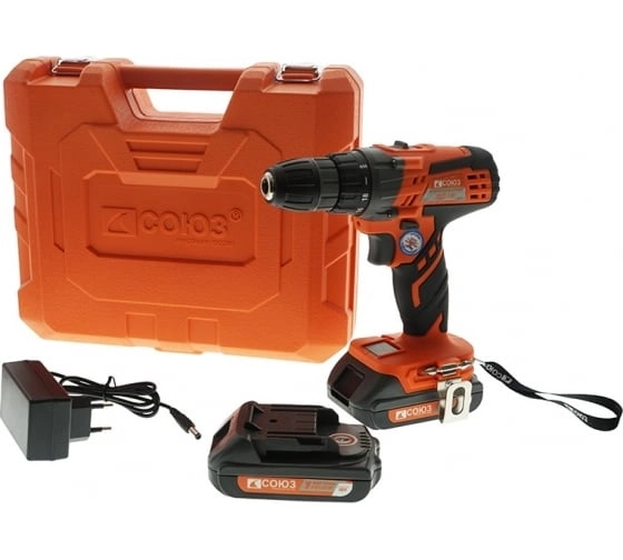 Дрель акк. Союз ДШС-18К 18В Li 2,0Ач 29Нм 10мм 2акк. кейс